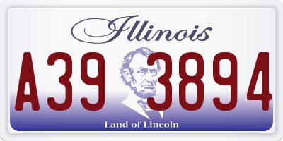 IL license plate A393894