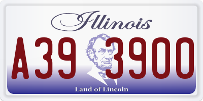 IL license plate A393900
