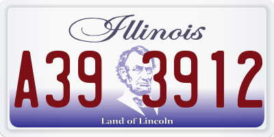 IL license plate A393912