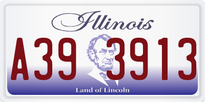IL license plate A393913