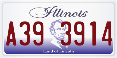 IL license plate A393914