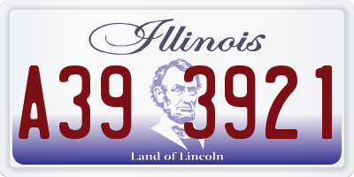 IL license plate A393921