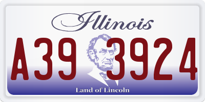 IL license plate A393924