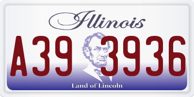 IL license plate A393936