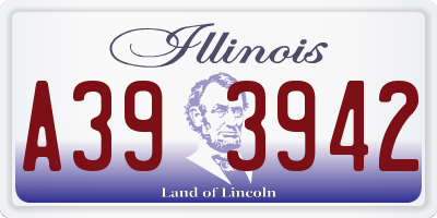 IL license plate A393942