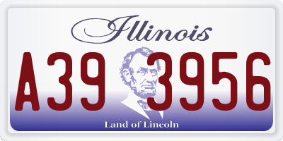 IL license plate A393956