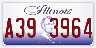 IL license plate A393964