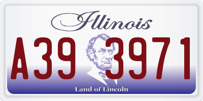 IL license plate A393971