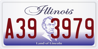 IL license plate A393979