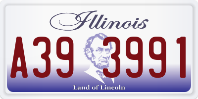 IL license plate A393991