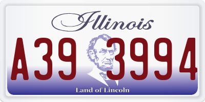 IL license plate A393994