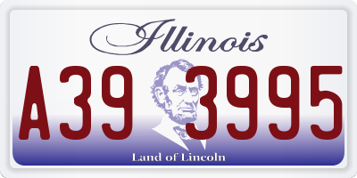 IL license plate A393995