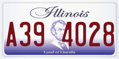 IL license plate A394028