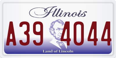 IL license plate A394044