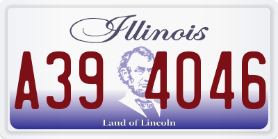 IL license plate A394046