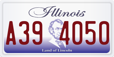 IL license plate A394050