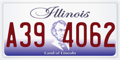 IL license plate A394062