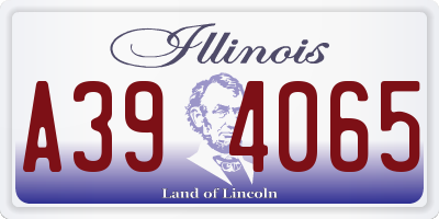 IL license plate A394065