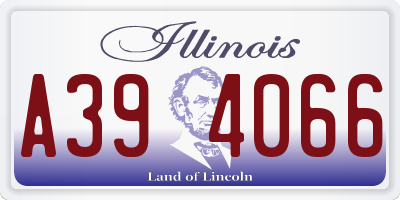 IL license plate A394066