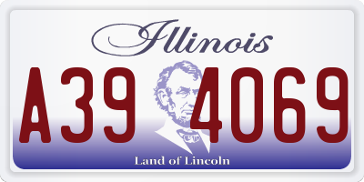 IL license plate A394069