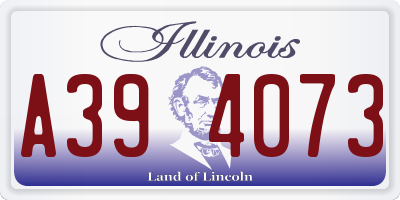 IL license plate A394073