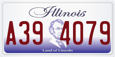 IL license plate A394079
