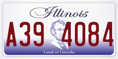 IL license plate A394084