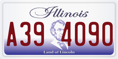 IL license plate A394090