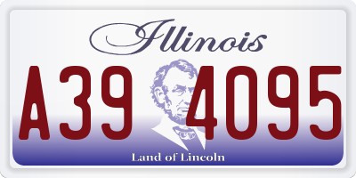 IL license plate A394095