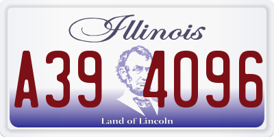 IL license plate A394096