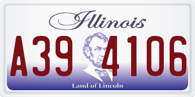 IL license plate A394106