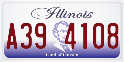 IL license plate A394108