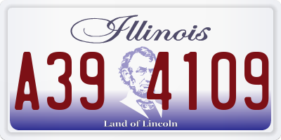 IL license plate A394109