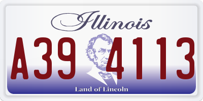 IL license plate A394113