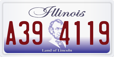 IL license plate A394119