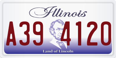 IL license plate A394120
