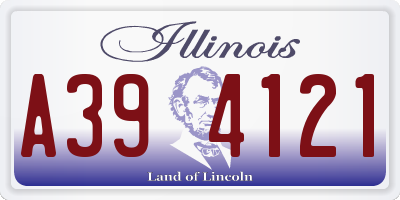 IL license plate A394121