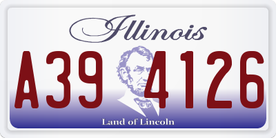 IL license plate A394126