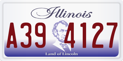 IL license plate A394127