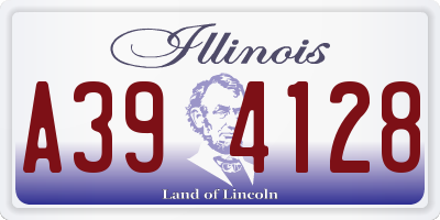 IL license plate A394128