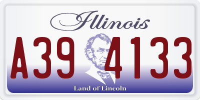 IL license plate A394133