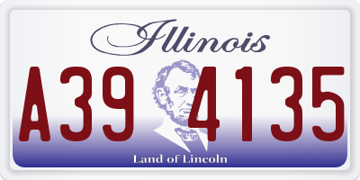 IL license plate A394135