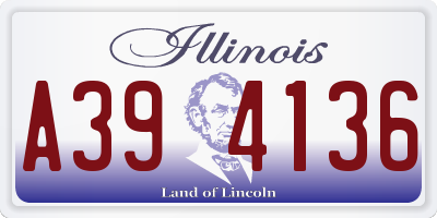 IL license plate A394136