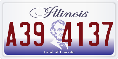 IL license plate A394137