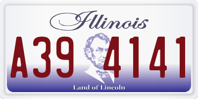 IL license plate A394141