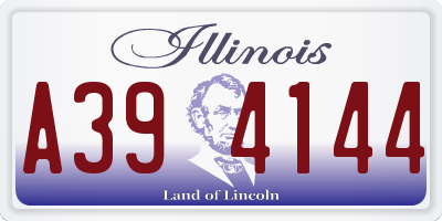 IL license plate A394144