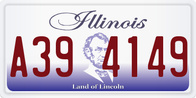 IL license plate A394149
