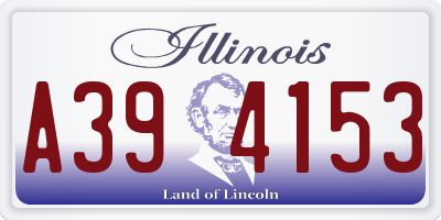 IL license plate A394153