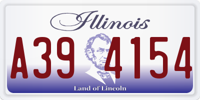IL license plate A394154