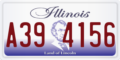 IL license plate A394156